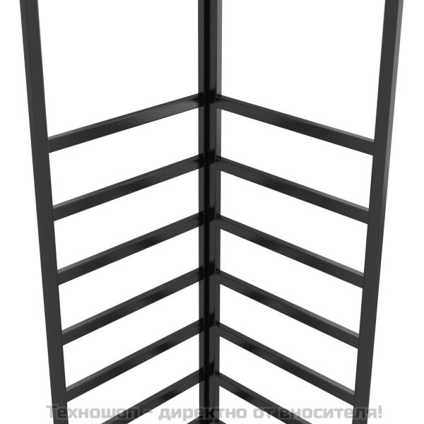 Градинска шатра стомана с прахово покритие 4x3x2,7 м бяла