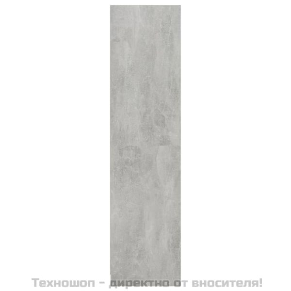 Гардероб, бетоново сив, 50x50x200 см, инженерно дърво