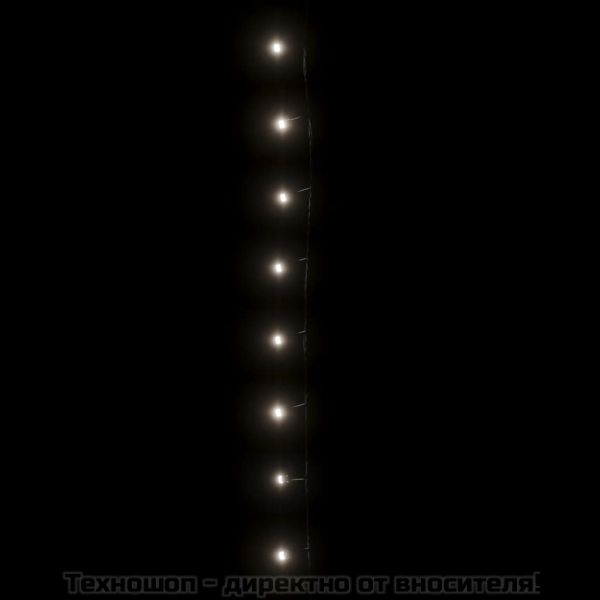 Светещ стринг 1000 LED закрито и открито IP44 100 м студено бял