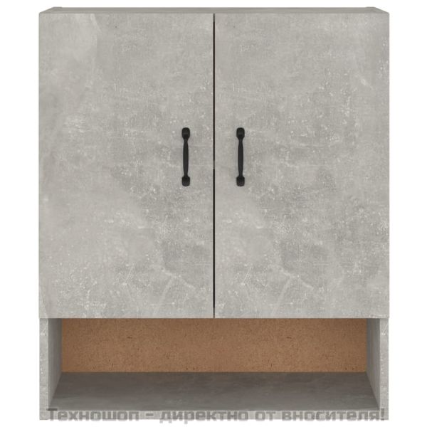 Стенен шкаф, бетонно сив, 60x31x70 см, инженерно дърво