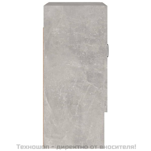 Стенен шкаф, бетонно сив, 60x31x70 см, инженерно дърво