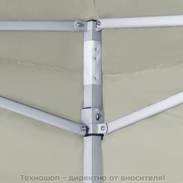 Сгъваема шатра с 2 стени, 291x291x315 см, кремава