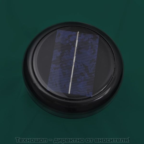 LED конзолен градински чадър 3 м зелен