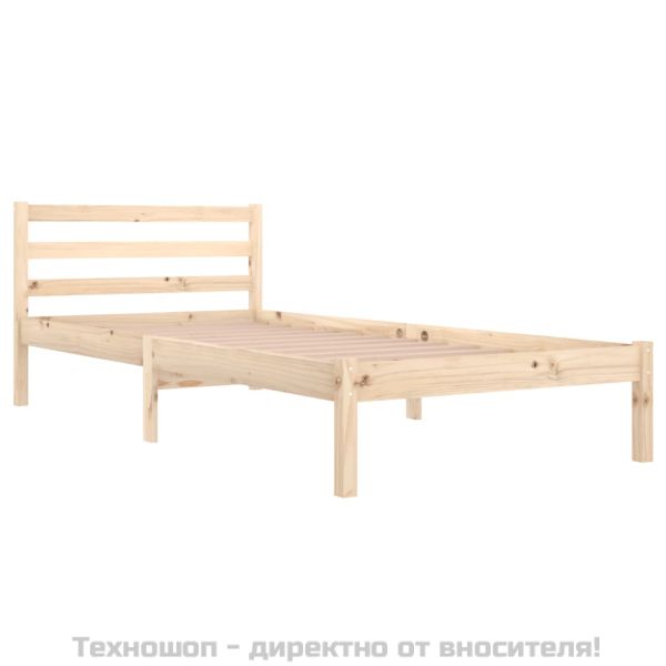 Рамка за легло, борово дърво масив, 90х200 см