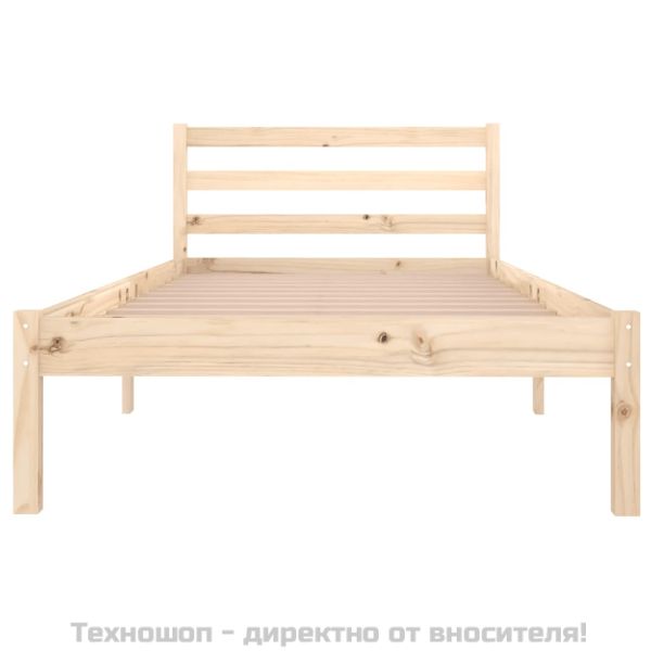 Рамка за легло, борово дърво масив, 90х200 см
