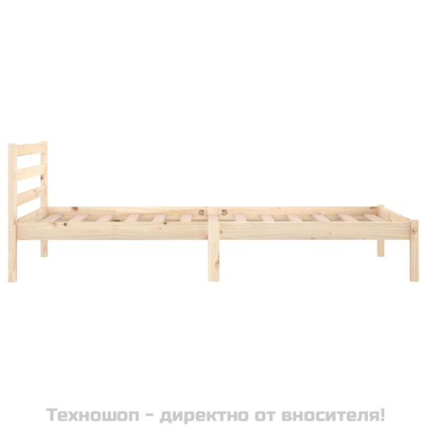 Рамка за легло, борово дърво масив, 90х200 см