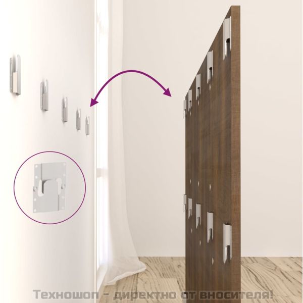 Табла за легло, кафяв дъб, 160x1,5x80 см, инженерно дървесина