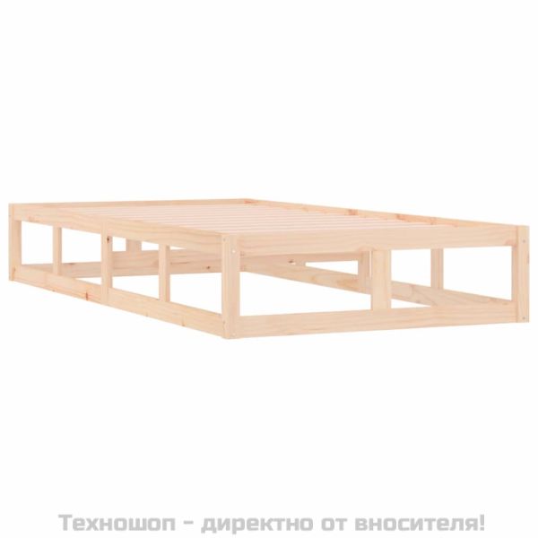 Рамка за легло, 100x200 см, масивно дърво