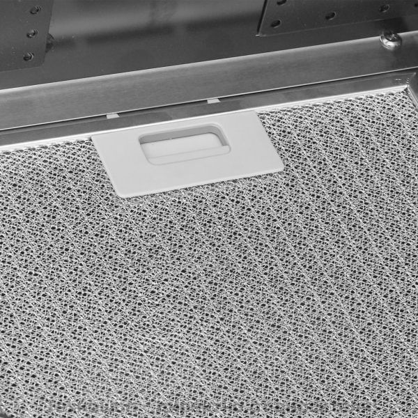 Стенен абсорбатор, 90 см, инокс и закалено стъкло, сребрист