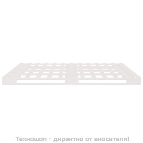 Легло от палети бяло 120x200 см борово дърво масив
