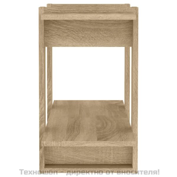 Библиотека/разделител за стая, дъб сонома, 80x30x51 см