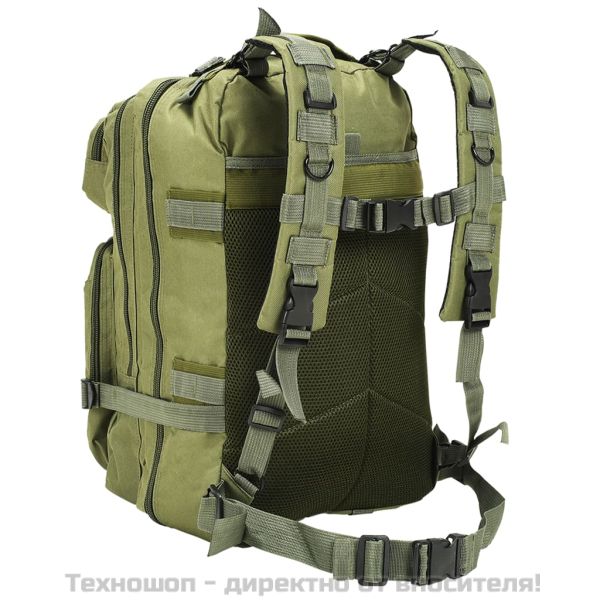 Раница, войнишки стил, 50 л, маслинено зелена