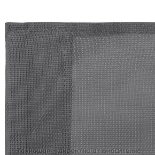 Градински лаундж комплект, 4 части, плат и стомана, сив