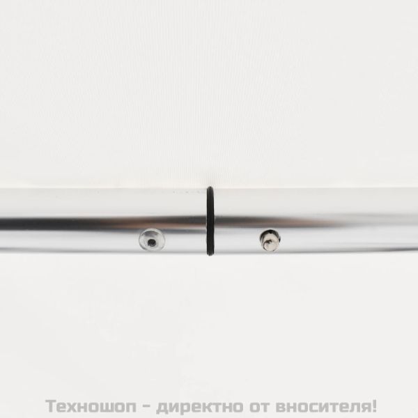 Тента за лодка, 4 дъги, бяла, 243x210x137 см