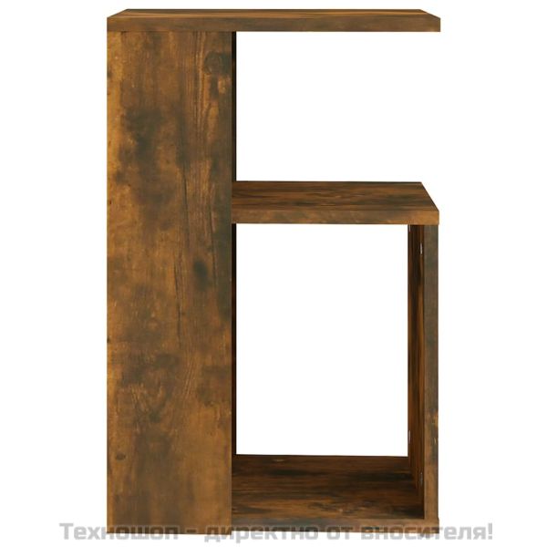 Странична маса, опушен дъб, 36x30x56 см, инженерно дърво