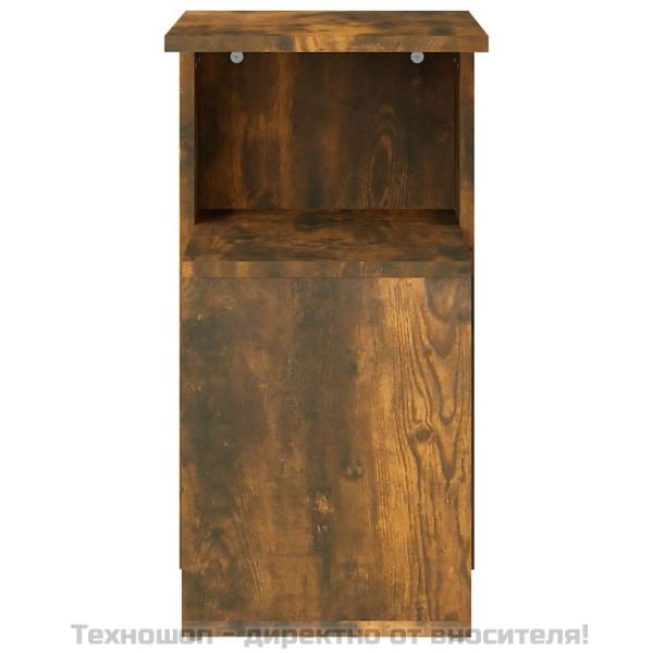 Странична маса, опушен дъб, 36x30x56 см, инженерно дърво