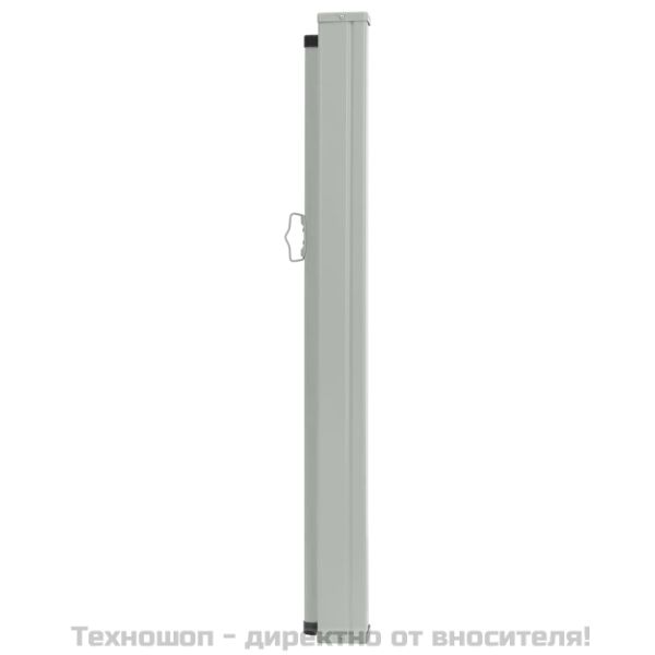 Прибираща се странична тента, 100x500 см, червена