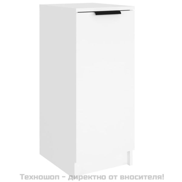 Шкаф за обувки, бял, 30x35x70 см, инженерно дърво