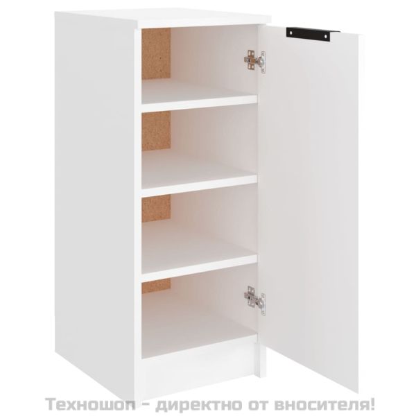 Шкаф за обувки, бял, 30x35x70 см, инженерно дърво
