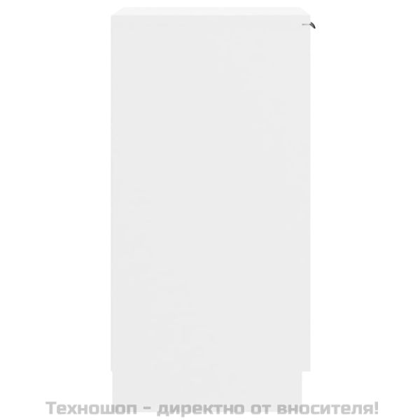 Шкаф за обувки, бял, 30x35x70 см, инженерно дърво