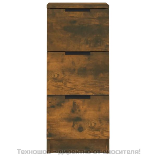 Сайдборди, 2 бр, опушен дъб, 30x30x70 см, инженерно дърво