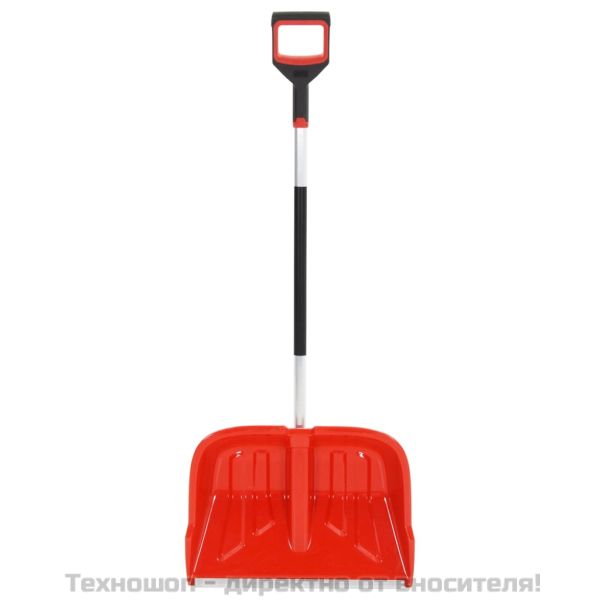 Лопата за сняг, червена, 136 см, алуминий