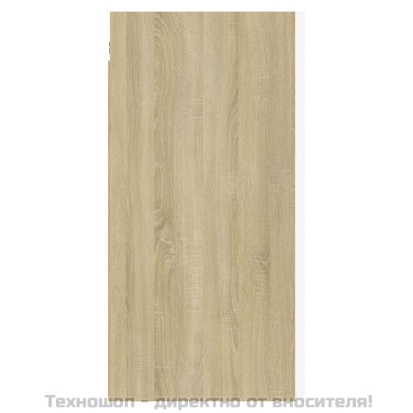 ТВ шкаф, бяло и дъб сонома, 30,5x30x60 см, инженерно дърво