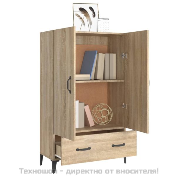 Висок шкаф, сонома дъб, 70x31x115 см, инженерно дърво