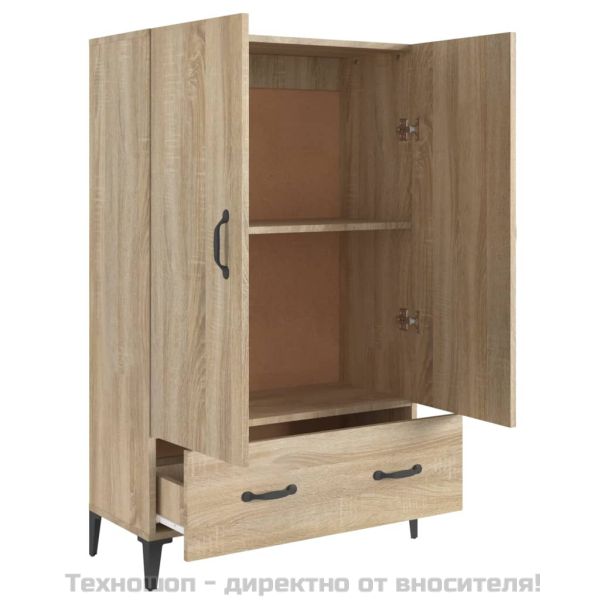 Висок шкаф, сонома дъб, 70x31x115 см, инженерно дърво