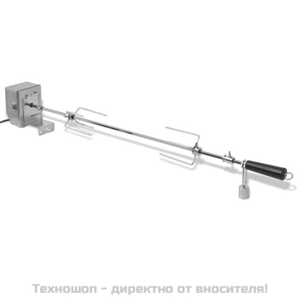 Шиш за ротисерия с вграден професионален мотор,стомана,900 мм