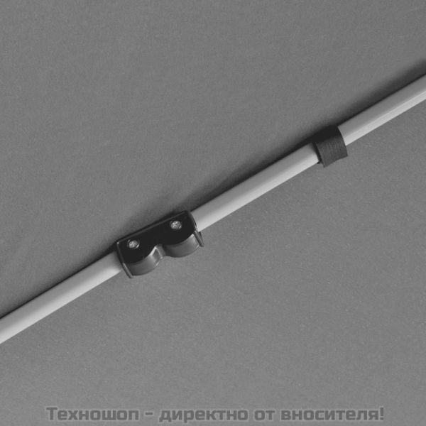 Шестоъгълна pop-up шатра с 6 стени сива 3,6x3,1 м