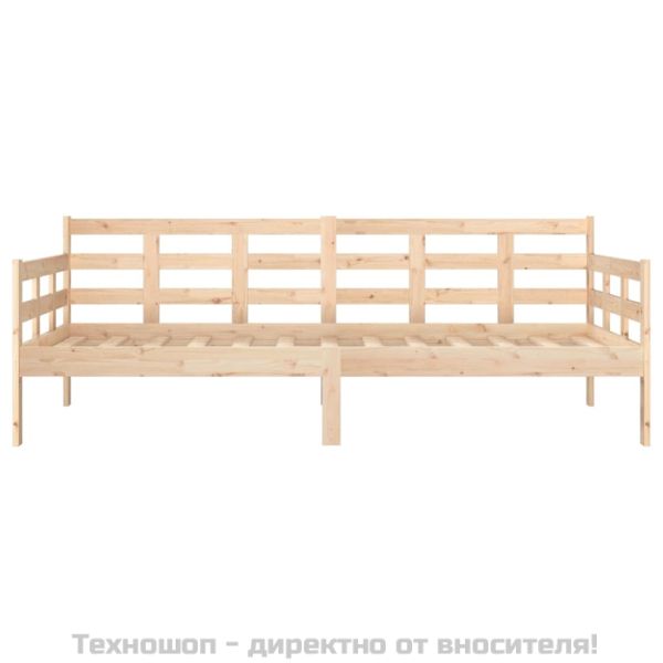 Дневно легло, борово дърво масив, 90x190 см