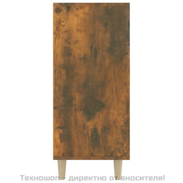 Сайдборд, опушен дъб, 90x34x80 см, инженерно дърво