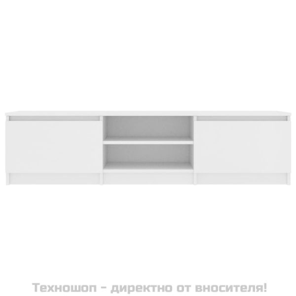 ТВ шкаф, бял, 140x40x35,5 см, ПДЧ