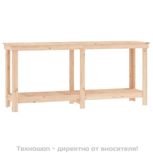 Работна маса 180x50x80 см борово дърво масив