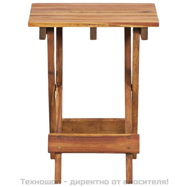 Поставка за саксии, 30x30x38 см, акациево дърво масив