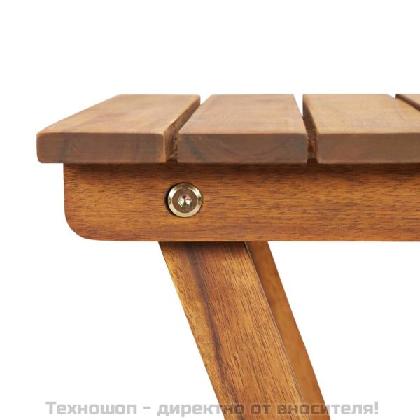 Поставка за саксии, 30x30x38 см, акациево дърво масив