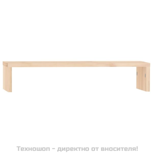Поставка за монитор, 50x27x10 см, бор масив