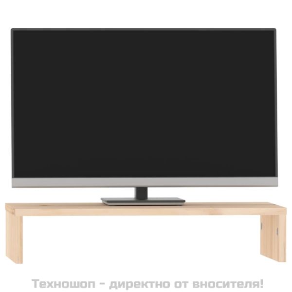 Поставка за монитор, 50x27x10 см, бор масив