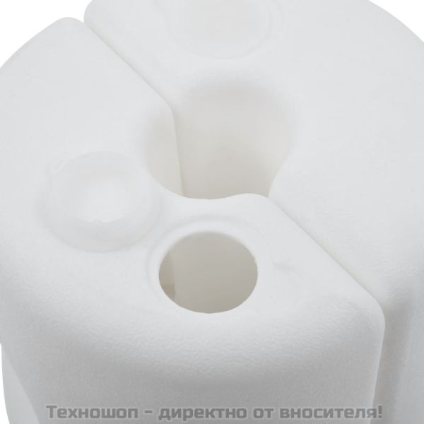 Баластни тежести за шатра, 4 бр, PE, бели