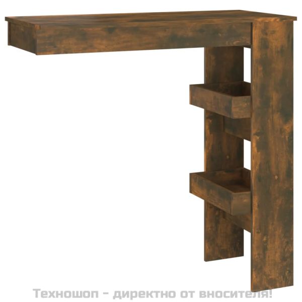 Стенна опушен дъб 102x45x103,5 см, инженерно дърво