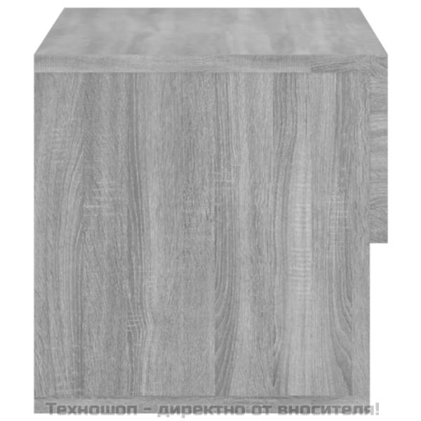 Нощни шкафчета за стенен монтаж, 2 бр, сив сонома