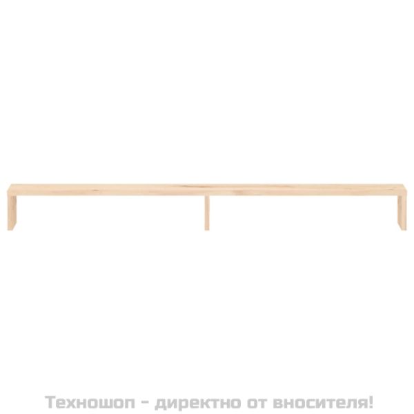 Поставка за монитор, 100x27x10 см, бор масив