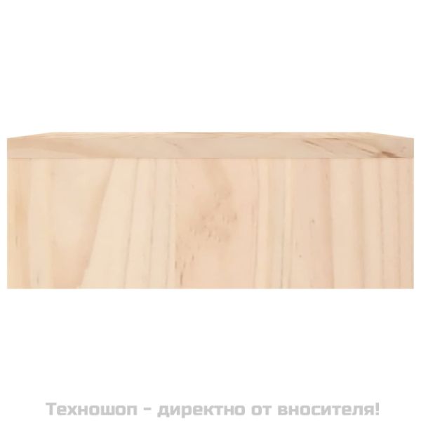 Поставка за монитор, 100x27x10 см, бор масив