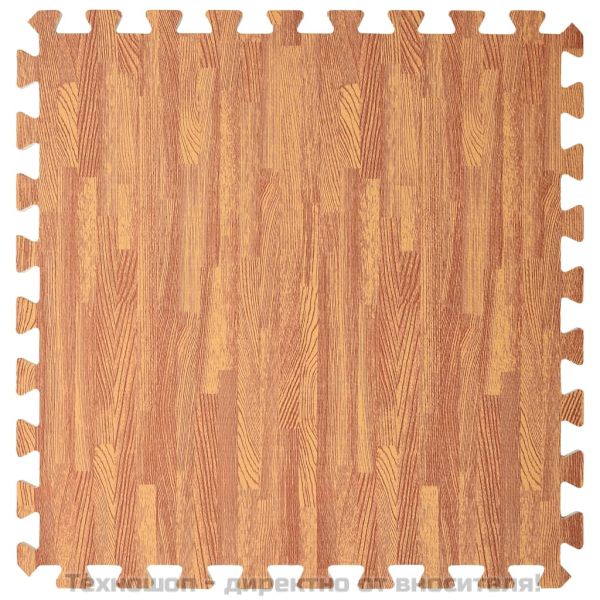 Постелки за под 6 бр дървесни шарки 2,16 м² EVA пяна