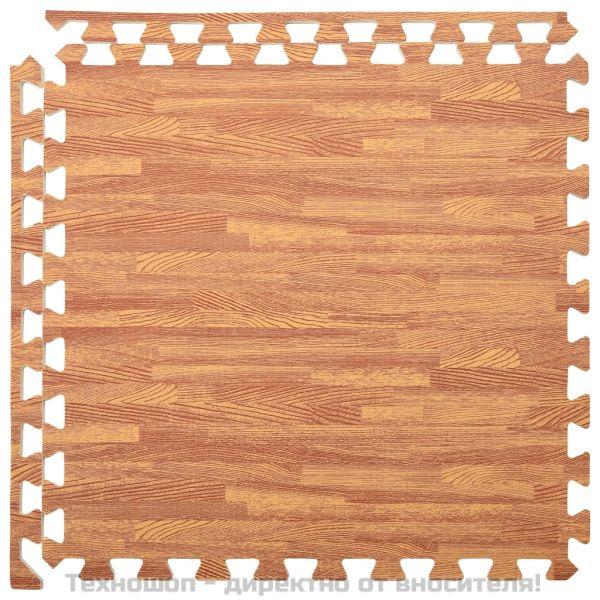 Постелки за под 6 бр дървесни шарки 2,16 м² EVA пяна