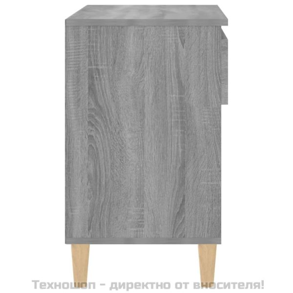 Шкаф за обувки, сив сонома, 70x36x60 см, инженерно дърво