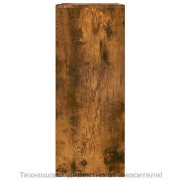 Сайдборд, опушен дъб, 60x30x75 см, инженерно дърво