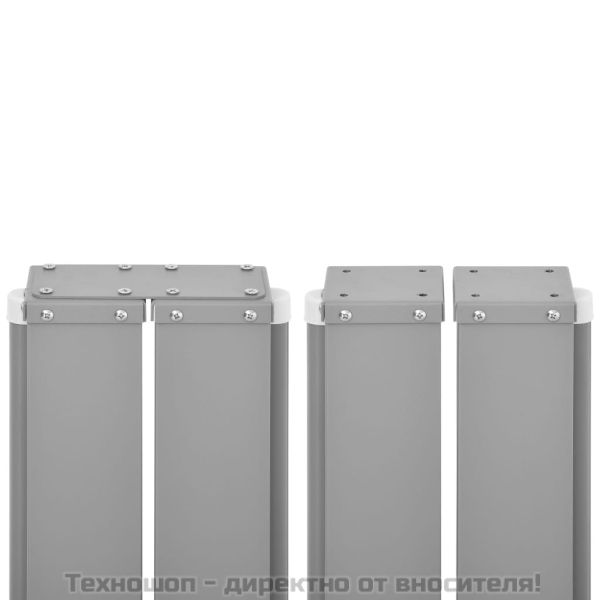 Прибираща се двойна странична тента, 170x600 см, кремава