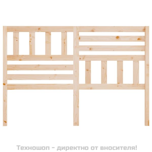 Горна табла за легло, 141x4x100 см, бор масив